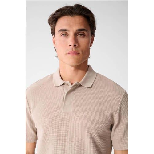 Shoeby Regular Fit Polo - Lichtbruin