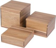 Olympia Frames Acaciahouten Buffetverhogers (set Van 3)