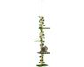 PawHut Krabpaal - Spaanplaat - 37x21x202-242H cm - Groen/Geel