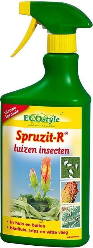 ECOSTYLE Spruzit-R - Spray tegen bladluis, trips en witte vlieg - 750 ml