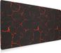 Tapis de souris générique - Standard - Tissu/Caoutchouc - Rouge/Noir - 900 x 400 x 3 mm