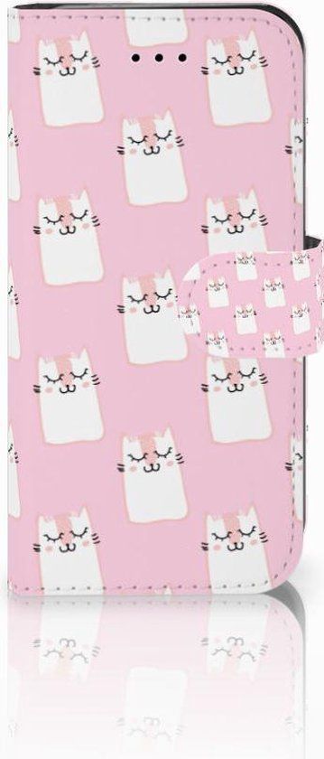 B2Ctelecom Wallet Case for iPhone 7/8 & SE 2020/2022 - Sleeping Cats