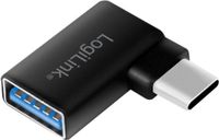 LogiLink AU0055 - USB 3.2 Gen 1, USB-C naar USB-A adapter, 90° hoek, zwart
