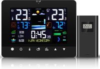 Merkloos Multifunctioneel Draadloos Weerstation met Temperatuur, Luchtvochtigheid en Weersvoorspelling