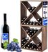 KADAX casier à vin bois brun foncé 2 pièces