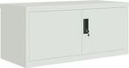 vidaXL Archiefkast 90x40x40 cm staal lichtgrijs