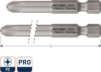 Rotec PRO Krachtbit PZ 3 L=152mm E 6,3 BASIC - 8050018