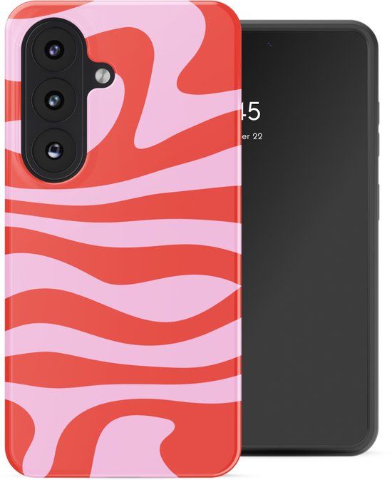 Selencia Hoesje - Geschikt voor Samsung Galaxy S26 - Backcover met Magnetische Ring - Dream Swirl Pink