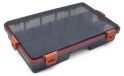 Boîte de rangement double pour accessoires de pêche - Boîte en plastique transparent pour leurres - Étanche - Durable - Anti-fuite - Conception transparente - Boîte de pêche