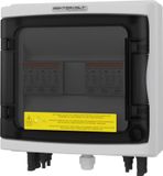 Solar-aansluitkast Doktorvolt Solar-aansluitkast DC 1000 V 2 x T2 2-snaren 2x Mersen overspanningsbeveiliging fotovoltaïsche PV bliksembeveiliging zonne-connector