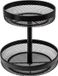 5Five Fruitschaal Double Fruit - metaal - D30 x H31 cm - zwart - rond