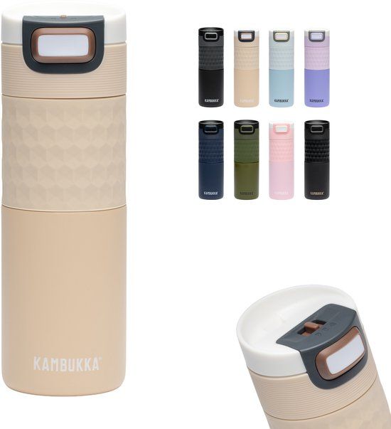 Kambukka Etna Grip Thermosbeker 500 ml - Barely Beige