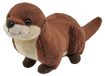 Merkloos Pocketkins Pluche rivierotter knuffel - Pluche dier - 12 cm