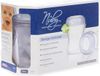 Nuby PP-240ml - 2 Pack container uit Polipropyleen - met afsluitdeksel uit Silicone
