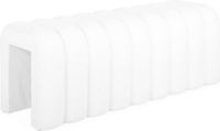 sweeek - Pouf en tissu, blanc