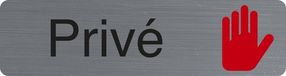 Exacompta 67150E Plaque adhésive Privé FR