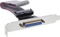 InLine® slotbeugel parallel, met 25-pins Sub D BU naar 26-pins BU strip, 0,5m