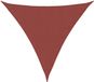 vidaXL Parasol triangulaire 3x3x3 m tissu Oxford couleur terre cuite