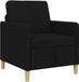 vidaXL Sofa met opbergruimte Zwart 72 x 78 x 87 cm Polyester