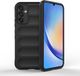 Techsuit Hoesje geschikt voor Samsung Galaxy A34 - Magic Shield Silicone Back Cover - Zwart