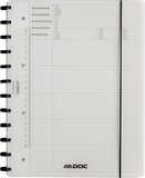 Adoc Meeting-Ex A4 Collegeblok geruit 5 mm met elastiek