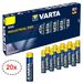 VARTA 20x Industrial PRO Micro AAA LR03 LR 03 batterijen, 1,5V, alkaline batterijen