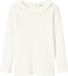 NAME IT Nmfrachel NIS Ls Slim Top Lil Noos shirt met lange mouwen, Coconut Milk., 98