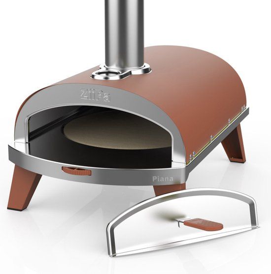 Ziipa Piana Pizza Oven - Terracotta - Pellet/Charcoal/Wood Fired