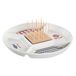 Fijalo DKD Home Decor Set voor voorgerechtjes Natuurlijk Rood Multicolour Keramiek Cottage Huizen (23,5 x 23,5 x 7 cm)