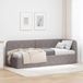 Maison Exclusive - Cadre de lit d'angle taupe 80 x 200 cm en tissu