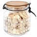 Excellent Houseware Koopman - Universele Opslagpot met Bamboedeksel - 1,1L