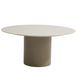 4 Seasons Outdoor Bosco dining tuintafel 160xH75 cm rond keramiek oyster mocca