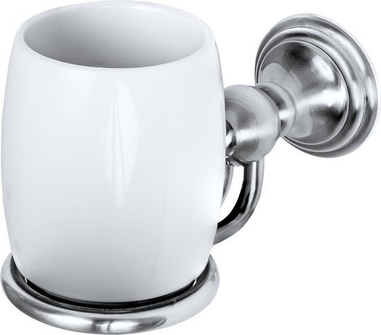 Haceka Allure Enkele Bekerhouder Geborsteld RVS Keramiek - Metaal - 15.60 cm