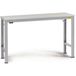Manuflex LU7028.9006 ESD-werktafel tafel met melamine schijf, bxdxh = 1250 x 600 x 725-1025 mm Aluminium-argent