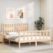Maison Exclusive - Lit frame without mattress 160x200 cm solid pine wood