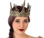 Atosa Koningin Kroon - Plastic oud goud voor dames - Carnaval & Feest