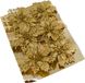 Gerimport Kerstboom bloemen op clip - 12 stuks - goud - kunststof