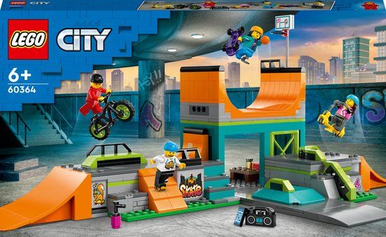 LEGO City Skatepark 60364 - Bouwset met Skateboard en Fiets