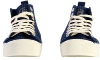 Bensimon Stella-sneakers met veters Blauw Dames Hoge sneakers Textiel/Rubber Maat 40