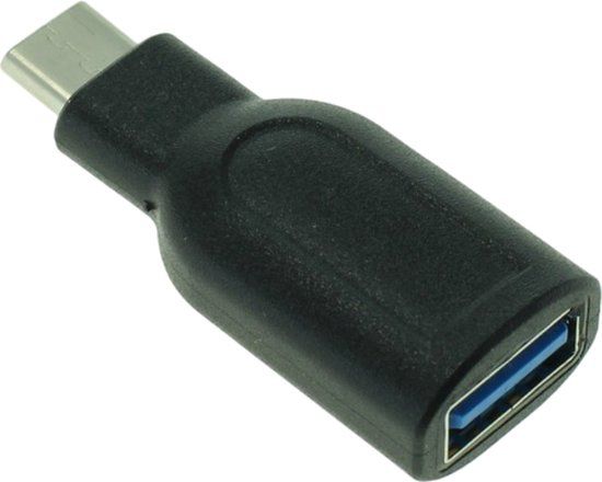 OTB Adapter USB 3.1 C male to USB-A 3.0 jack - Zwart