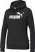 PUMA ESS Logo Hoodie FL Dames Trui - Zwart - Maat S
