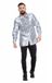 Wilbers & Wilbers Jaren 80 & 90 Kostuum | Zilveren Ruchesblouse Satijn Foute Disco | Maat 58