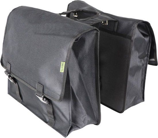 Dresco Dubbele Fietstas Super Shopper - 50 Liter - Zwart