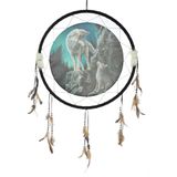 Original Lisa Parker Guidance Wolf Design Dreamcatcher 60 cm