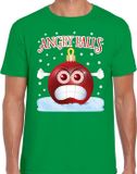 Bellatio Decorations Shoppartners Bv Fout Kerst shirt / t-shirt - Angry balls - groen voor heren - kerstkleding / kerst outfit M