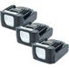 Vhbw 3x Batterie Compatible Avec Makita Tp131dz Outil Électrique (2000 mAh, Li-ion, 14,4 V)