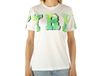Pyrex Maglia In Jersey Femme Blanc, taille S Femme couleur Blanc|Vert