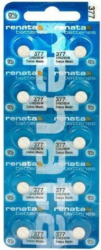 Renata 377 / 376 / SR 626 SW / G4 - 10 stuks - Knoopcel batterij