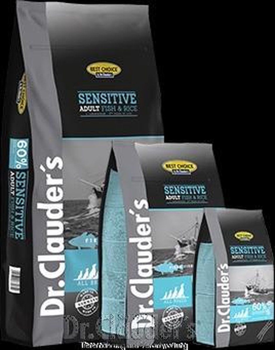 Puursnacks.nl Best Choice Sensitive Adult Fish & Rice - 12,5 kg