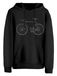 Cotton Prime Sweatshirt 'Bike - Fahrrad' grijs / oranje / zwart